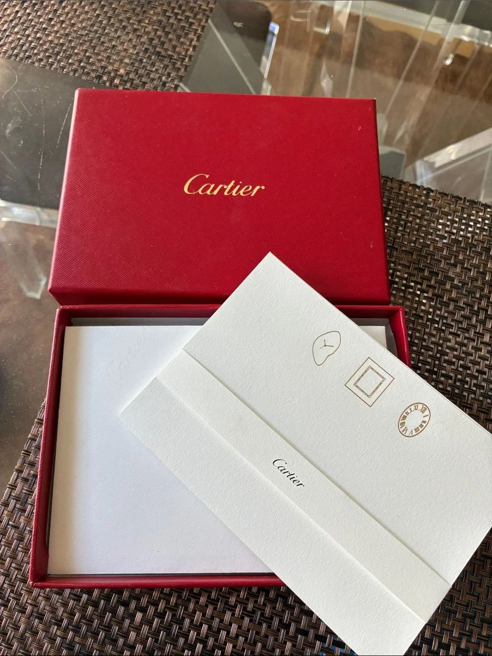 Cartier 10 piece stationary noted envelopes